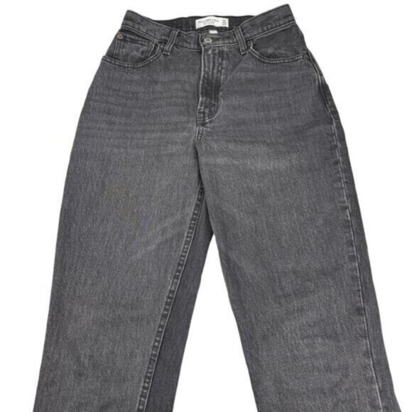 Abercrombie & Fitch Curve Love 90's Straight Ultra High Rise Jean Size 24 - Picture 3 of 7